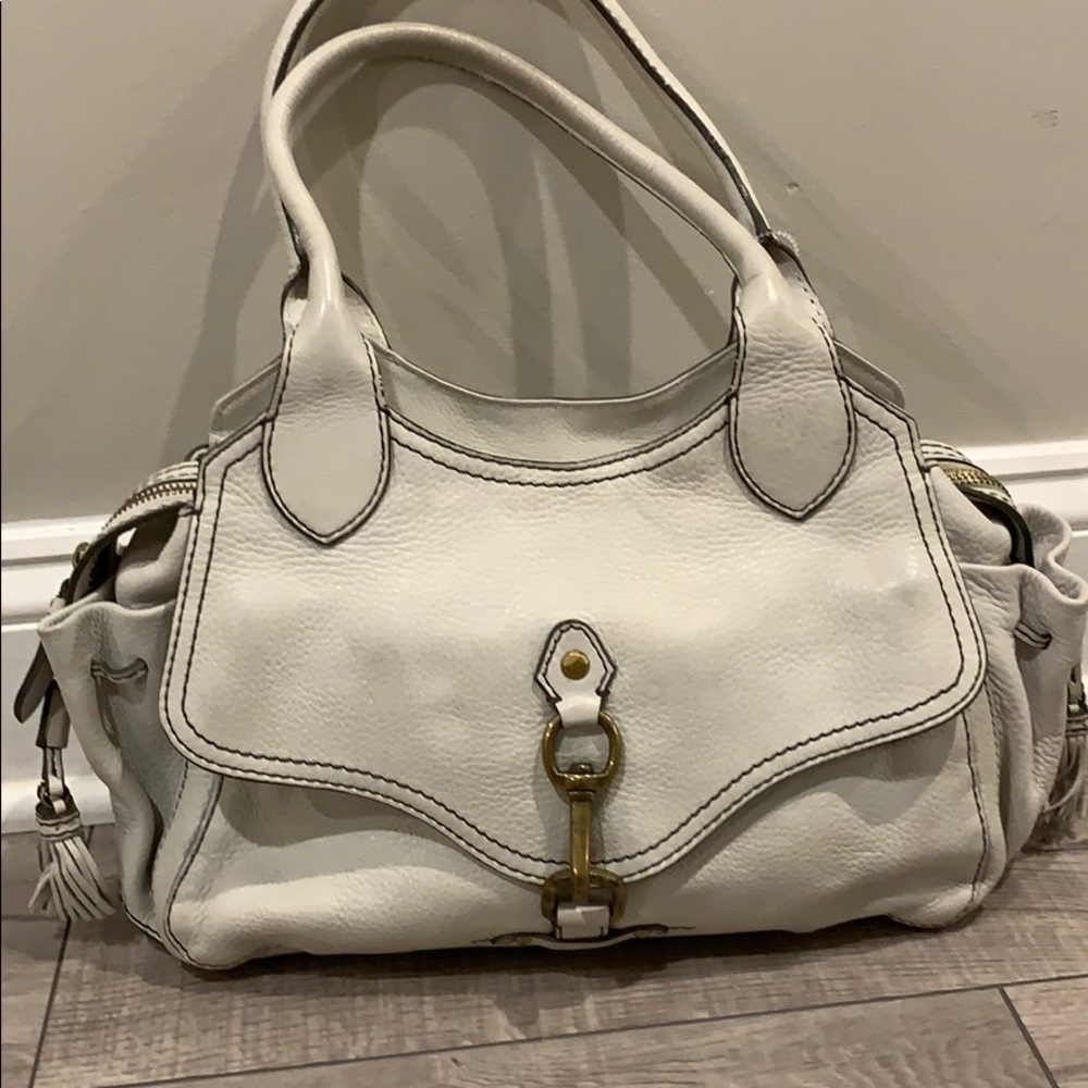 Cole Haan leather bag winter white purse